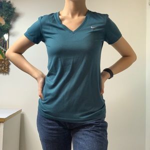 Blue Nike dri-fit top
